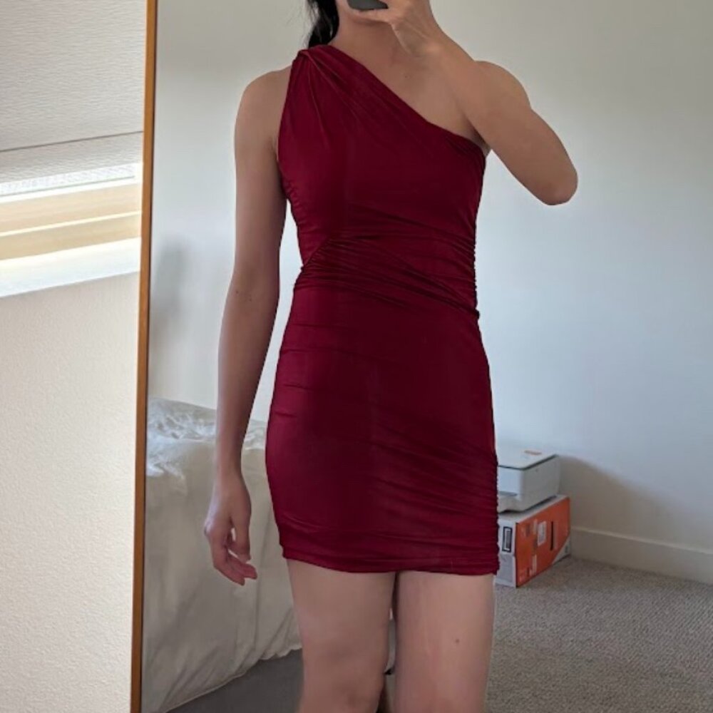 Foreign Exchange - Red One Strap Dress